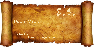 Doba Vida névjegykártya